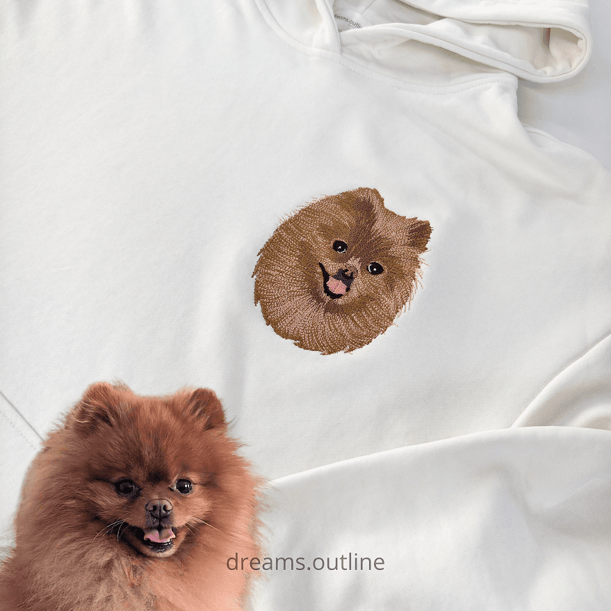 худи с вышивкой по фото